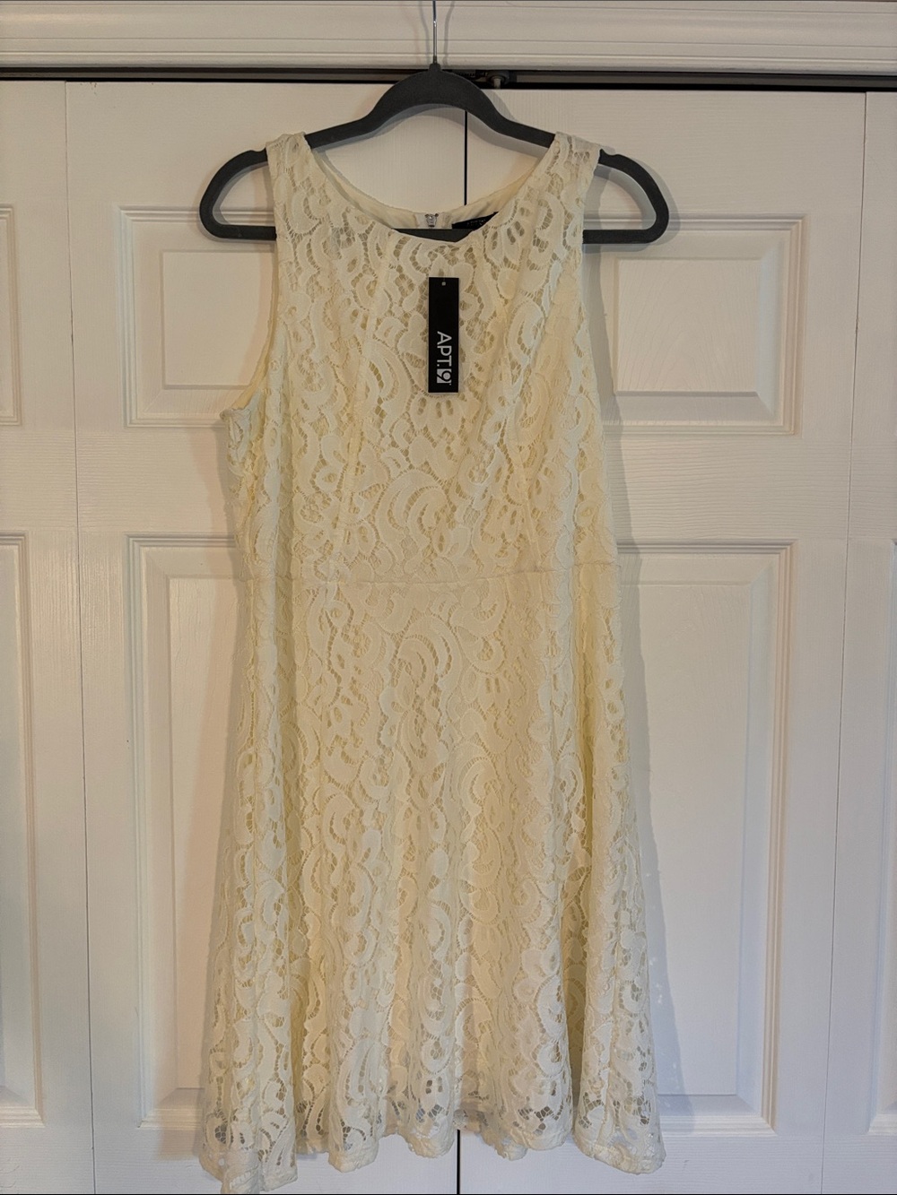 Apt. 9 Ivory Lace Sleeveless Mini Dress